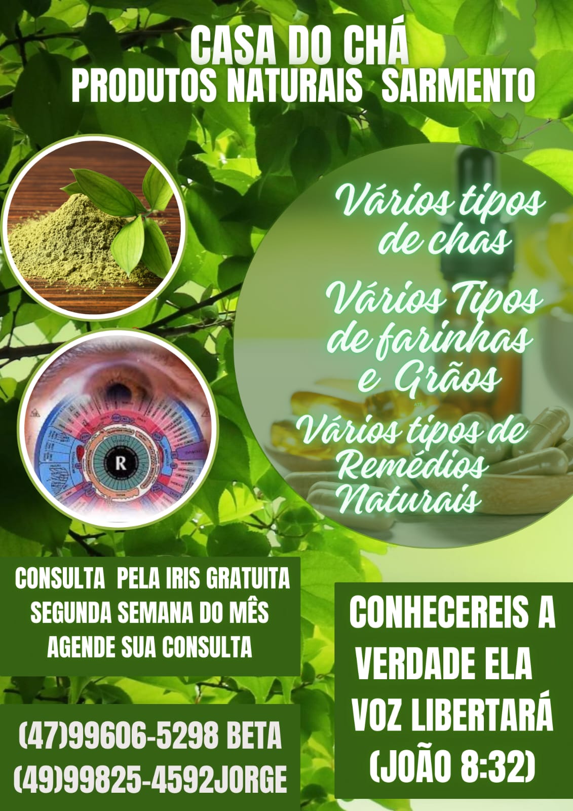 CASA  DO CHA PRODUTOS NATURAIS SARMENTO